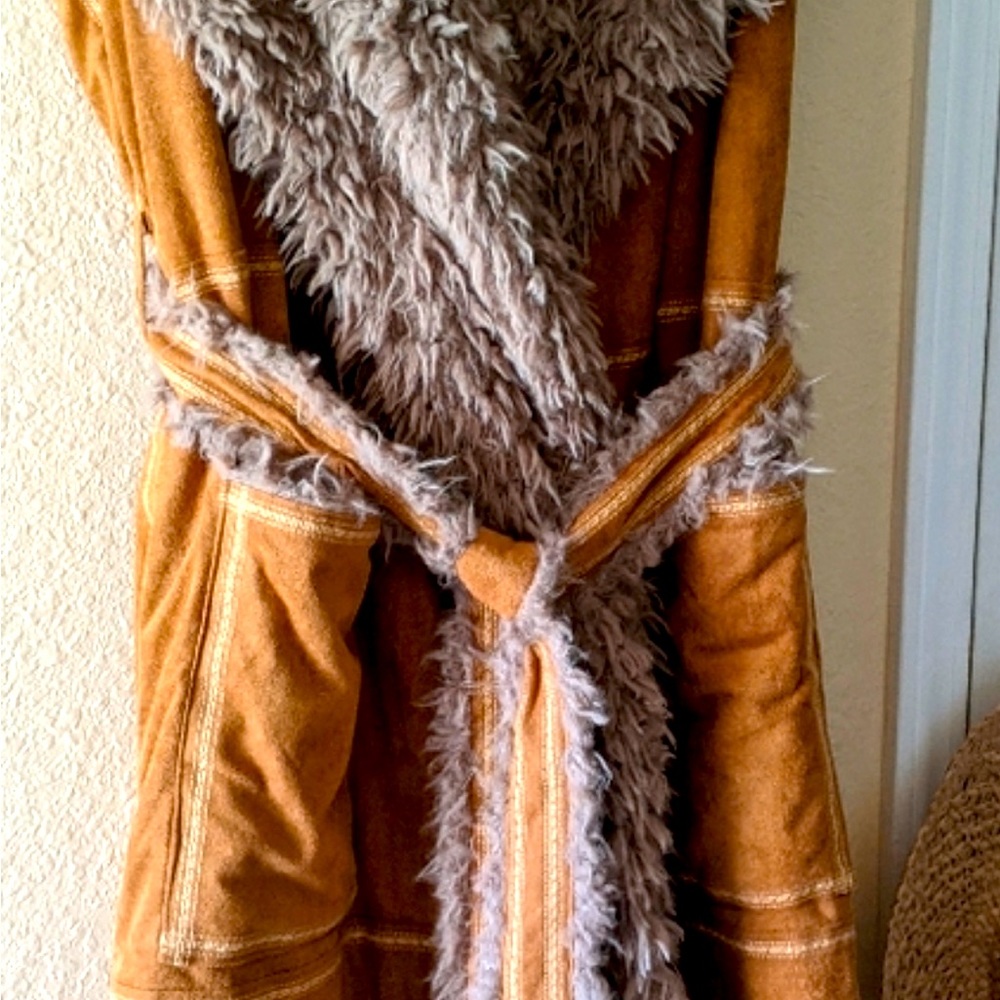 *** Spell & The Gypsy Highway Shearling Long Vest***